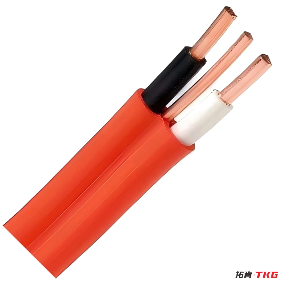 كابل مسطح ثنائي مع أرضي 6242Y / TPS – 5